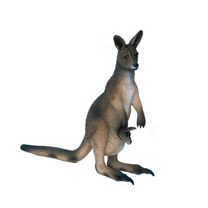 KÃ¤nguru LebensgroÃe Figur Dekoration Statuen Skulptur Garten Deko Figuren 174cm