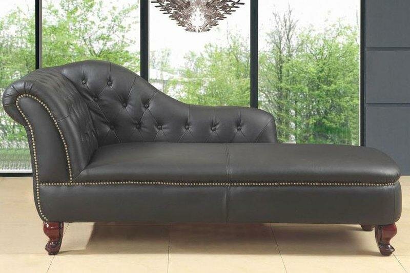 Lounge Liege Ottomane Polster Sofa BÃ¼ro Relax Leder Chaiselongues Neu 1668