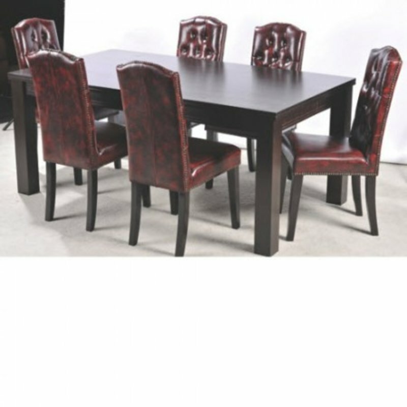 6x Esszimmer Stuhl StÃ¼hle Set Komplett Garnitur Sitz Polster Chesterfield