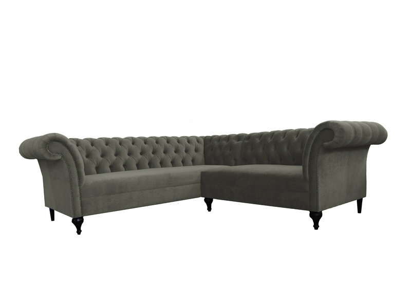 Chesterfield Ecksofa Eckcouch Designer Sofa Couch Samt Silber Ledersofa Chesterfield Ecksofa Eckcouch Designer Sofa Couch Samt Silber Ledersofa