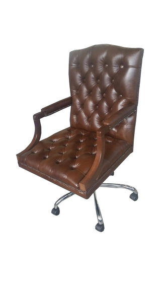 Chesterfield BÃ¼rostuhl Drehstuhl BÃ¼ro Sessel Ledersessel KING
