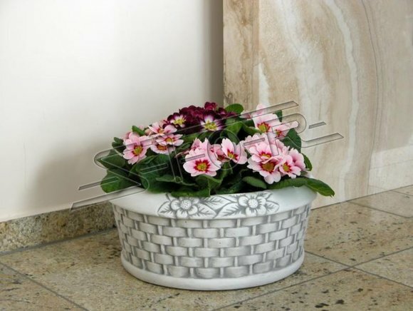 Natur BlumenkÃ¼bel Pflanz KÃ¼bel Dekoration Vasen Figur Garten BlumentÃ¶pfe