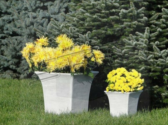 Natur BlumenkÃ¼bel Pflanz KÃ¼bel Dekoration Vasen Garten Figur BlumentÃ¶pfe