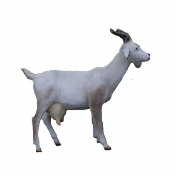 ziege Dekorative Statue Garten Figuren Statuen 120 cm LebensgroÃ Figur