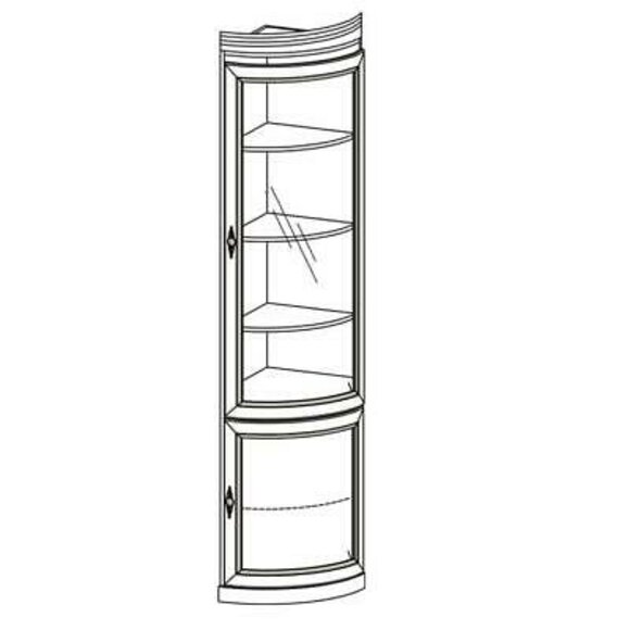 Eck Vitrine Glas Schrank Wohnzimmer Schaufenster Vitrinen SchrÃ¤nke