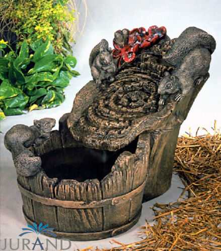 Springbrunnen FontÃ¤ne Zierbrunnen Garten 1012 Deko Brunnen 45cm Steinguss