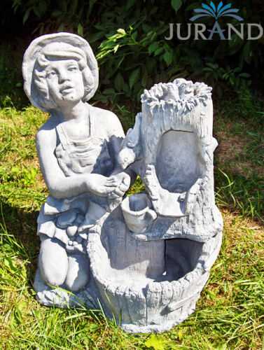 Springbrunnen FontÃ¤ne Zierbrunnen Garten 1025 Deko Brunnen 59 cm Steinguss