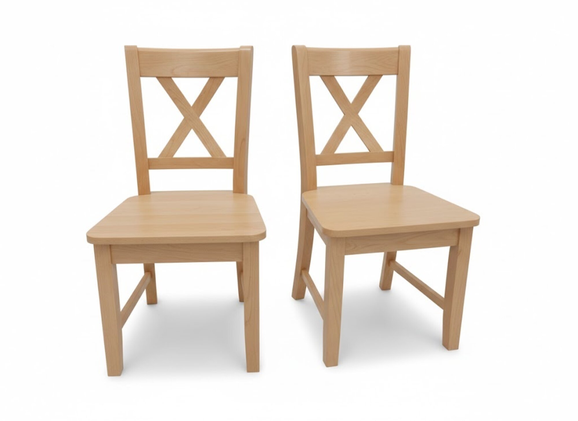 StÃ¼hle 2x mit RÃ¼ckenlehne aus Massivholz fÃ¼r Esszimmer Sofort