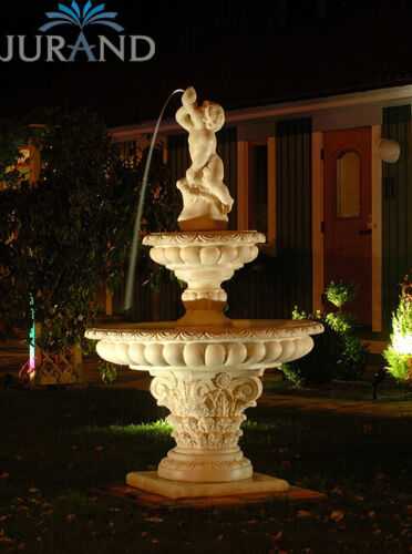Springbrunnen FontÃ¤ne Zierbrunnen Garten Deko 1041 Brunnen 185 cm Steinguss