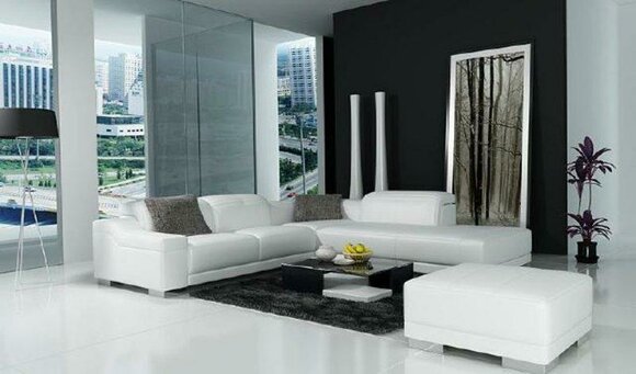 Wohnlandschaft Sofa Couch Modern Garnitur Landschaft Polster Ecke Eck Leder