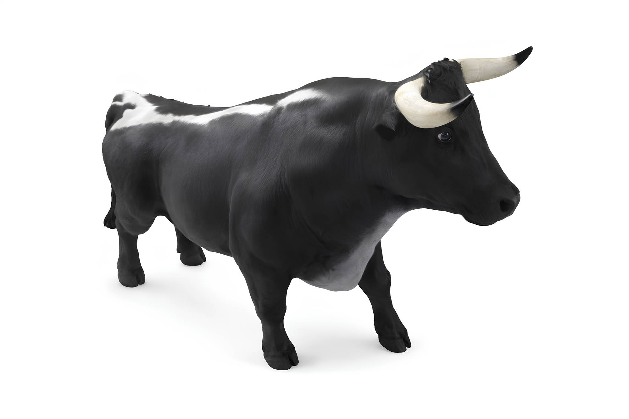 Stier Dekorative Statue Garten Figuren Statuen 110 cm LebensgroÃ Figur Plastik Sofort