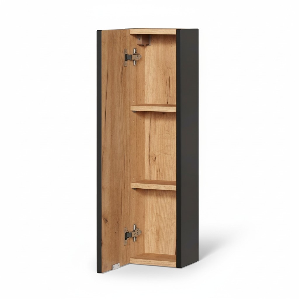 Badezimmer BadmÃ¶bel Regal Schrank Braune SchrÃ¤nke Apotheken Holz
