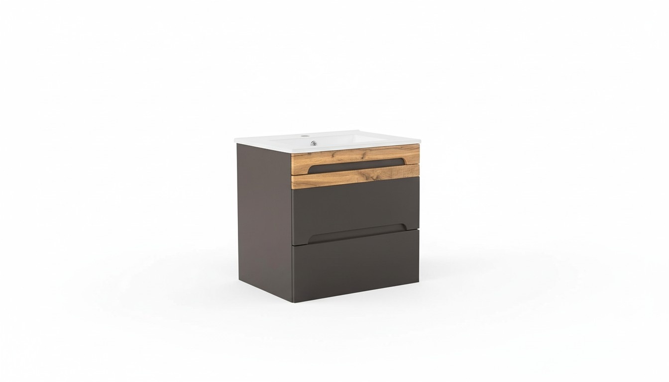 BadmÃ¶bel Set 60cm Dekorative Waschbecken mit Unterschrank Modern Waschtisch