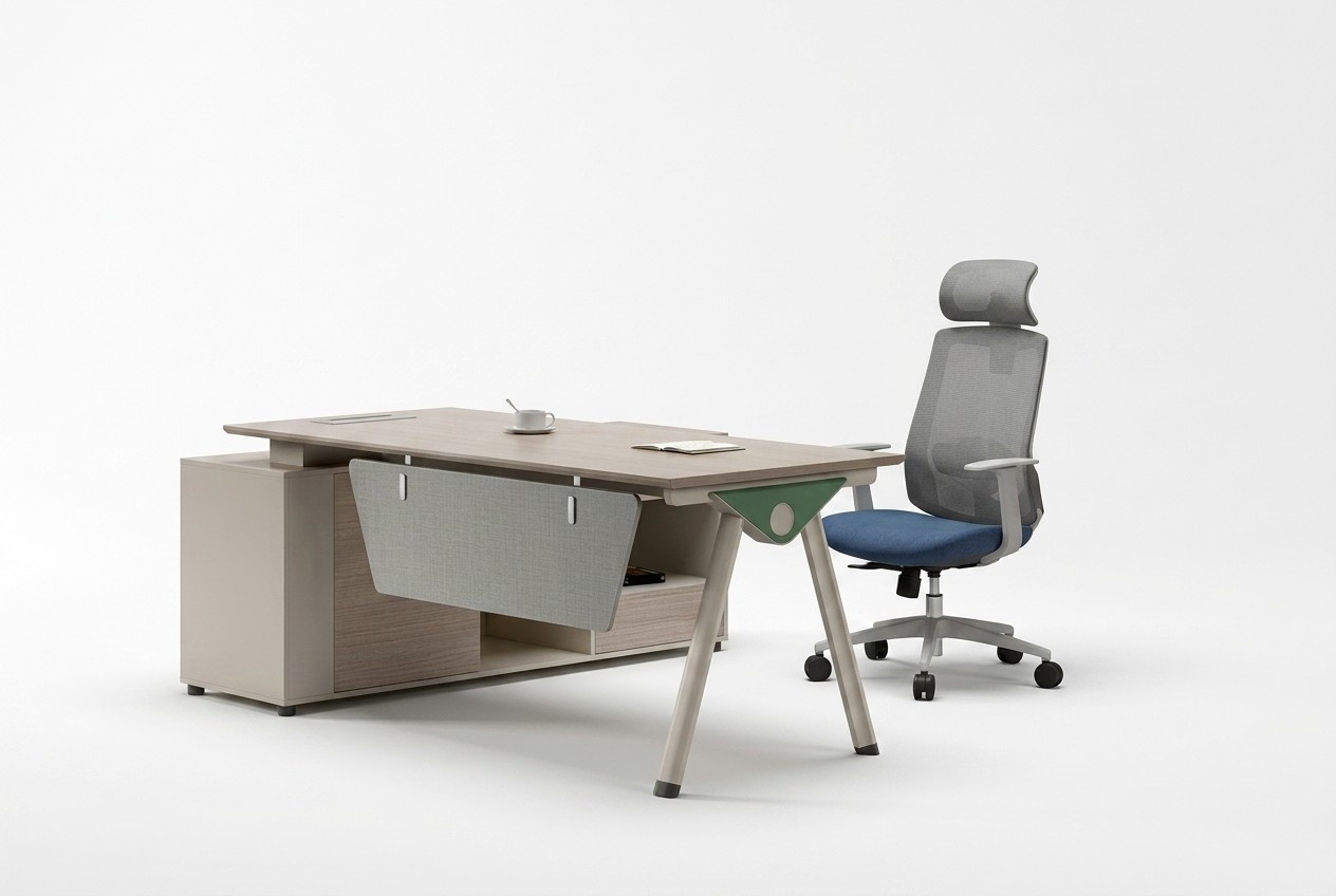 Beiger Arbeitstisch Designer BÃ¼ro Schreibtisch LuxuriÃ¶se Holz MÃ¶bel