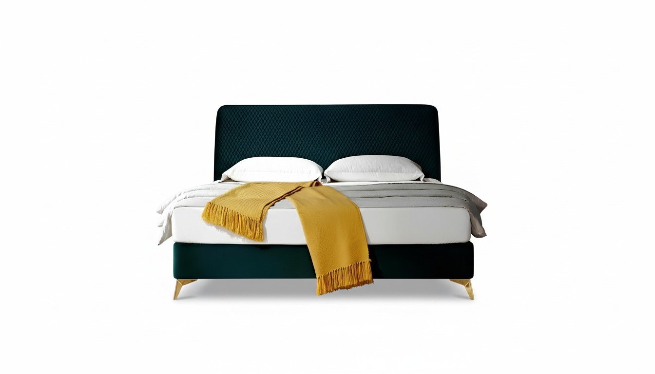 Bett 180x200cm Textil Schlafzimmer MÃ¶bel Luxus Moderne Betten Design Bett Samt