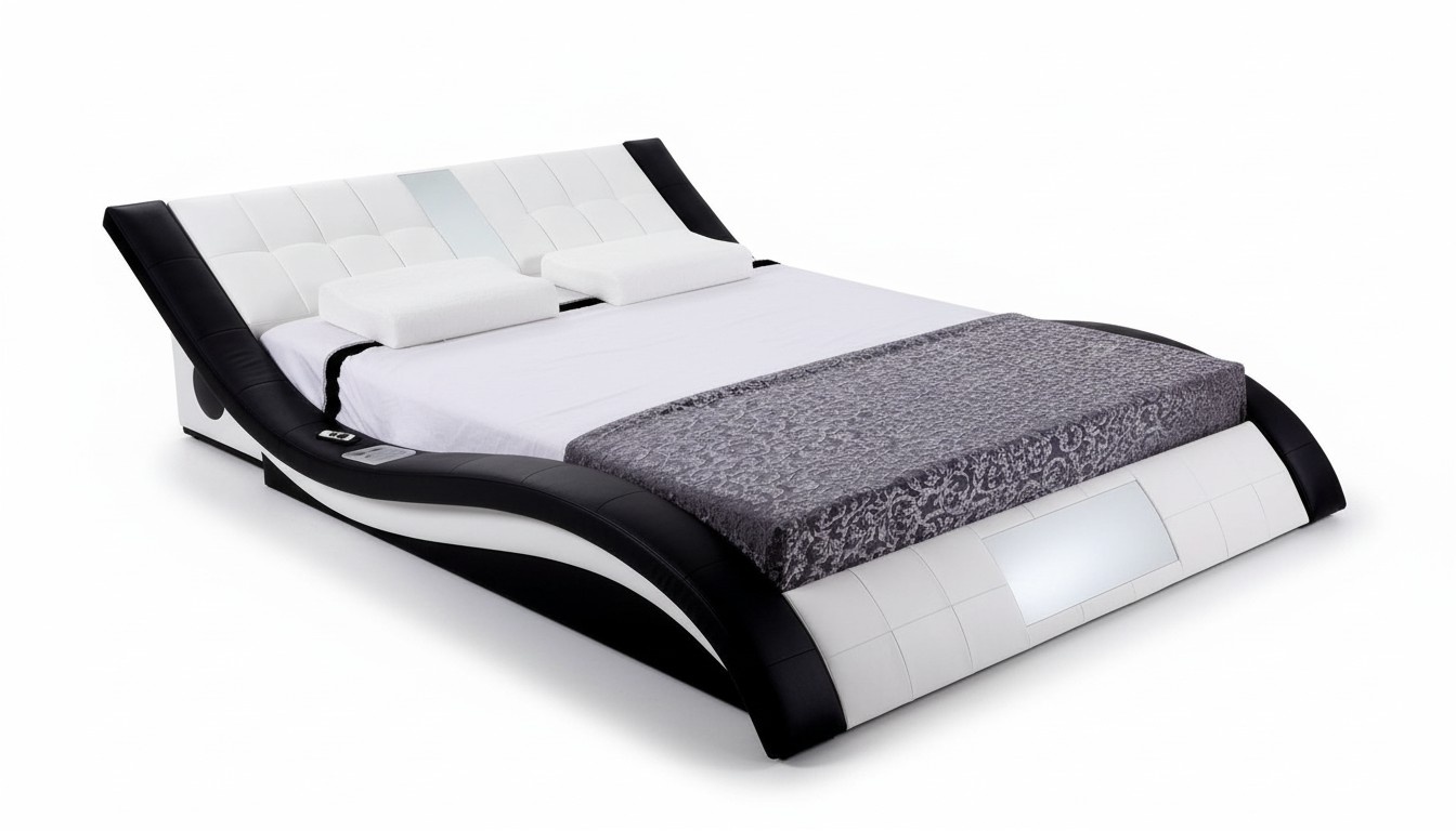 Bett Design Betten Digital USB Luxus Schlafzimmer MÃ¶bel Leder Doppel