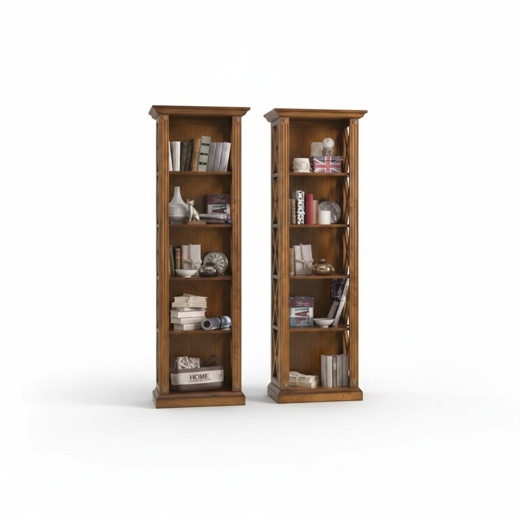 BÃ¼cherregal Regal Schrank Wohnzimmer Klassische braune Holzregale