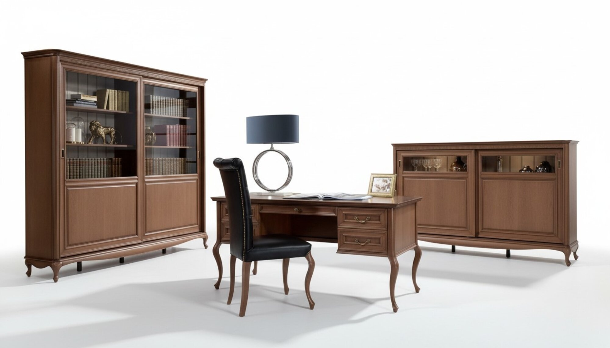 BÃ¼ro MÃ¶bel Regal Schreibtisch Kommode Sessel Vitrine Komplettes 4tlg.