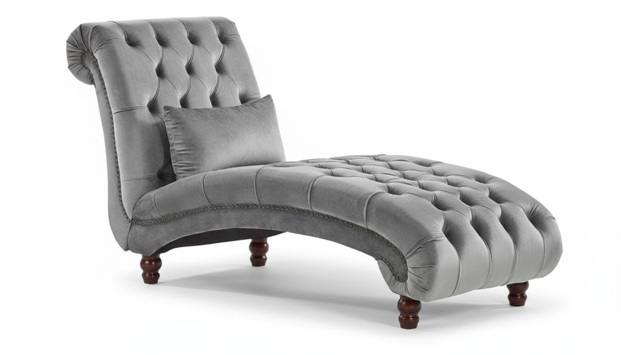 Chaiselongue Kreative MÃ¶bel Neu Textil Wohnzimmer Modern Design Sofa Stoff Grau