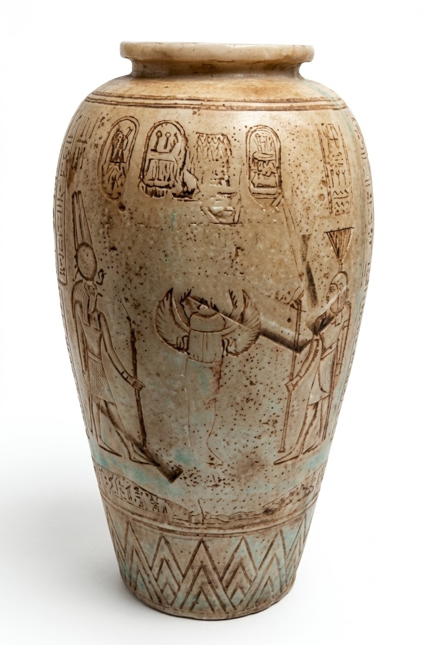 Design Ãgyptische Vase Decovase Figur Statue Skulptur Figuren Skulpturen