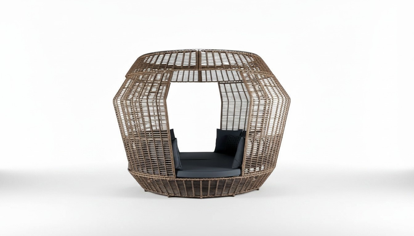 Designer MÃ¶bel Hochwertig Gartensofa Polster Braun Sofas Terrasse Couchen