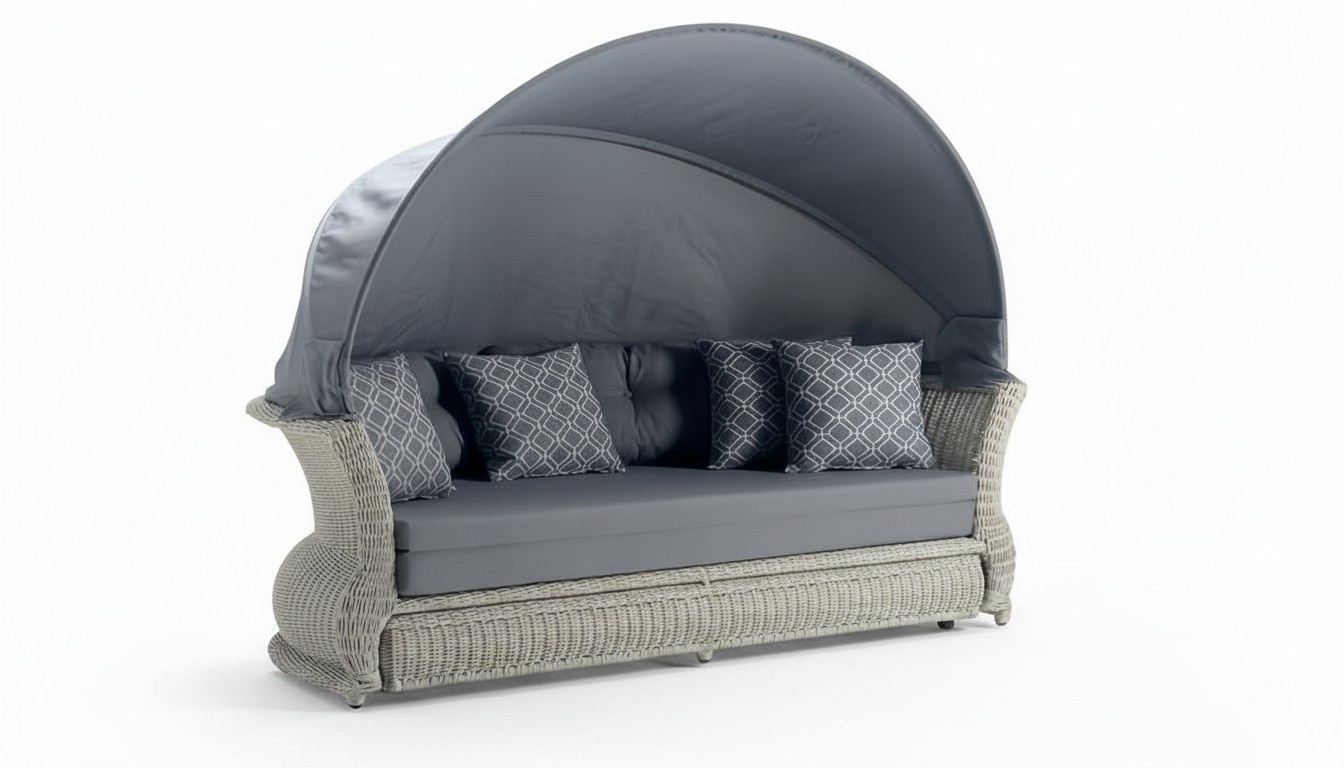 Designer MÃ¶bel Hochwertig Gartensofa Polster Grau Sofas Terrasse Couchen