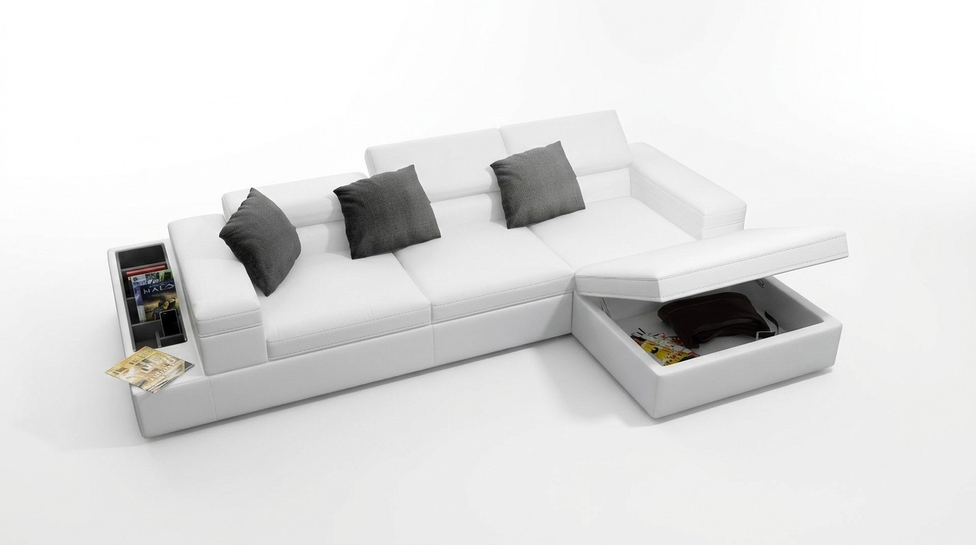 Eck Sofa Polster Couch Sitz Ecke Leder Sofa L Form Wohnlandschaft