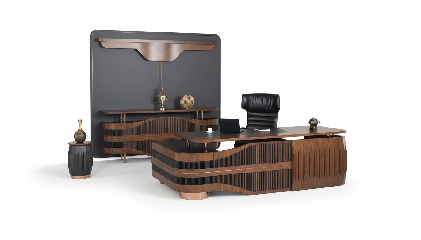 Eckschreibtisch BÃ¼ro Einrichtung Chef Zimmer MÃ¶bel Design Schreibtisch Tisch