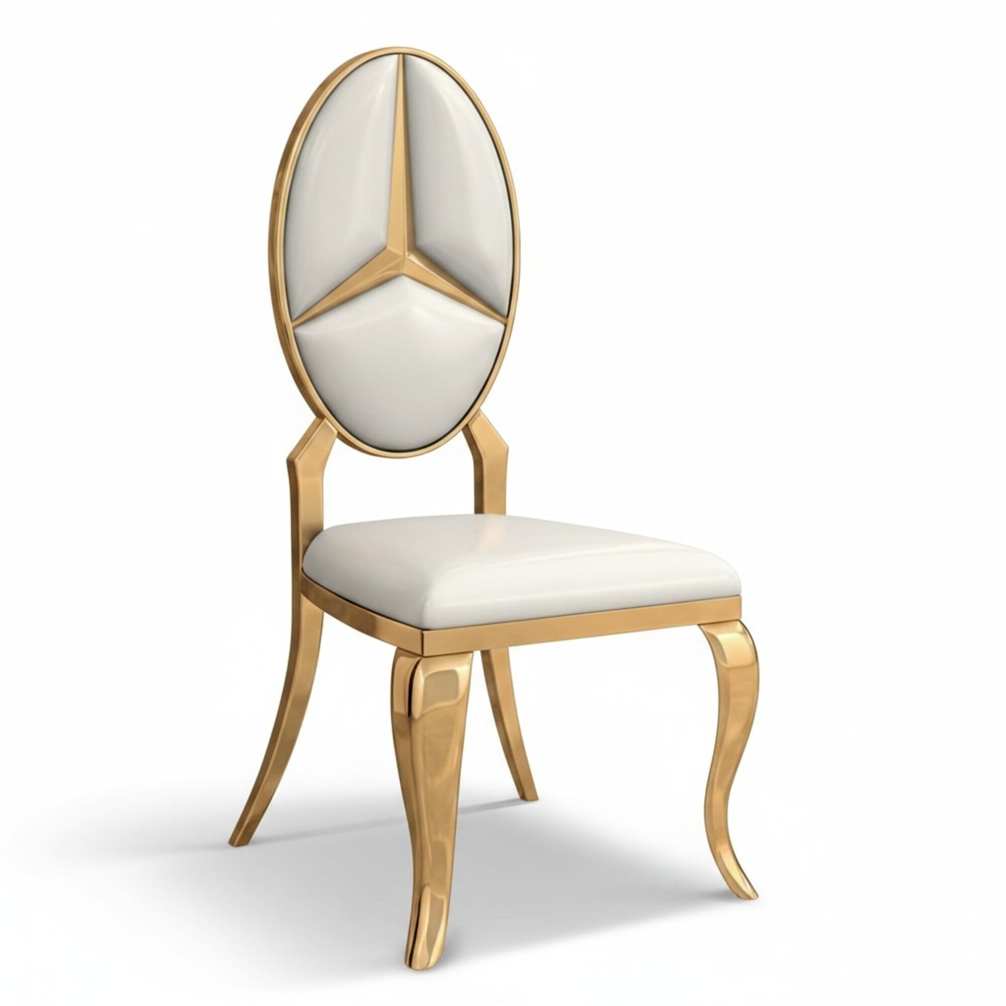 Esszimmer WeiÃer Lederstuhl Designer Einsitzer PolsterstÃ¼hle StÃ¼hle Neu