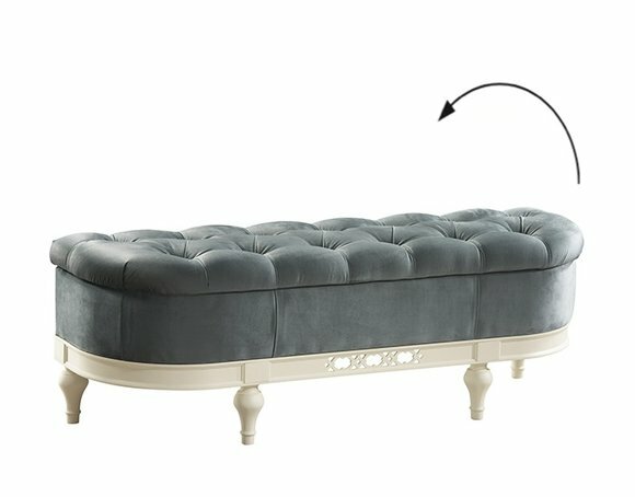 KLASSISCHER HOCKER RETRO RUSTIKAL FUÃHOCKER DEKO OTTOMANE SITZBANK BANK