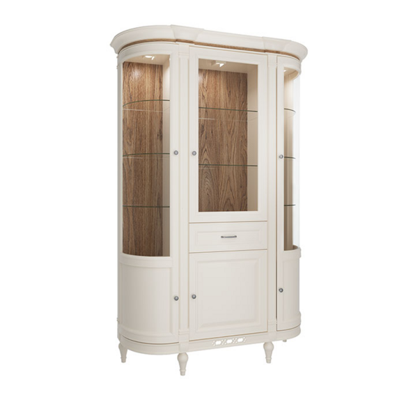 Klassische Vitrine Kommoden Vitrinen Vitrinenschrank Schrank Glasschrank BÃ¼cher FL-W3G