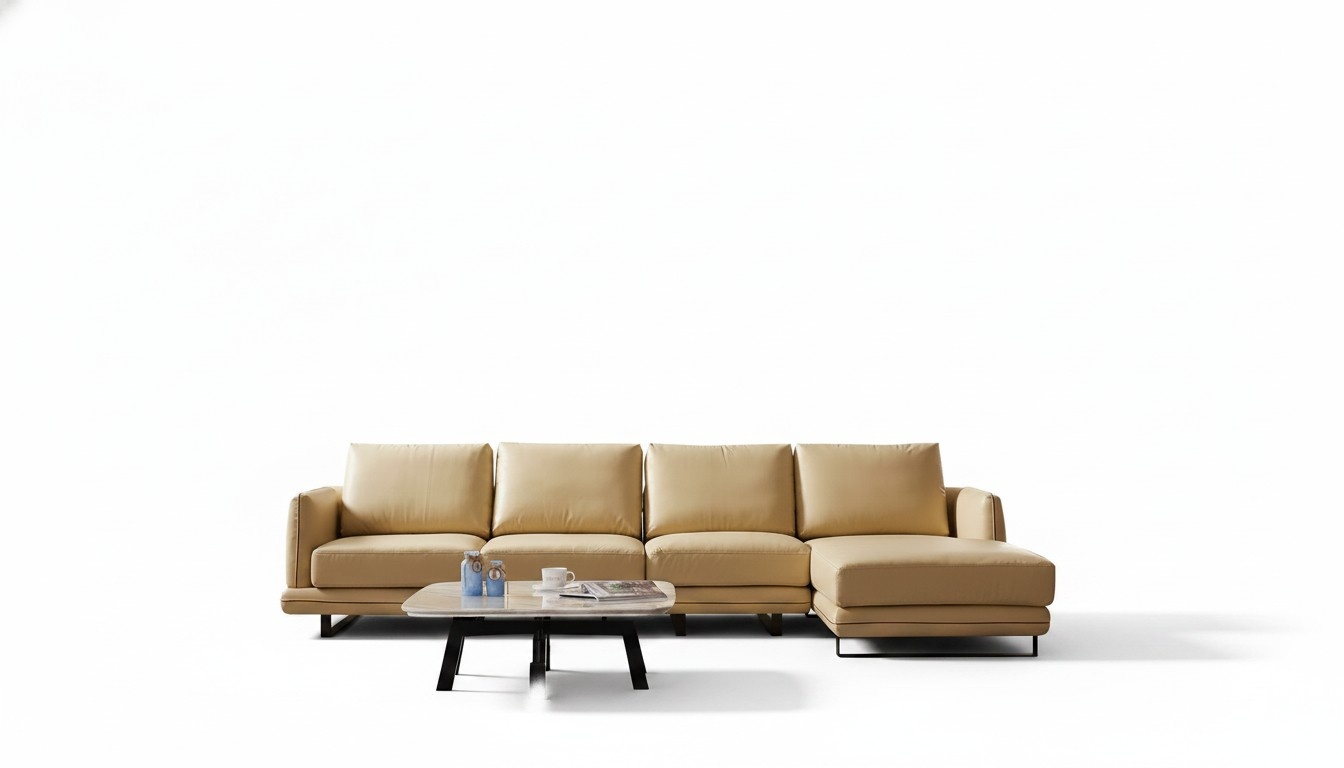 Garnitur Sofa Leder Eck Couch Sitz Landschaft L Form Luxus Wohn Polster