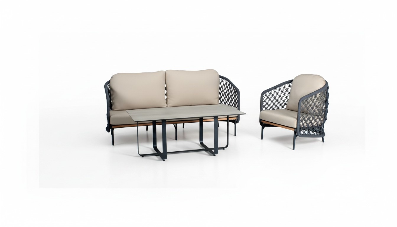Garten RattanmÃ¶bel Sofagarnitur Terrasse Set MÃ¶bel Balkon Outdoor Lounge 3tlg.