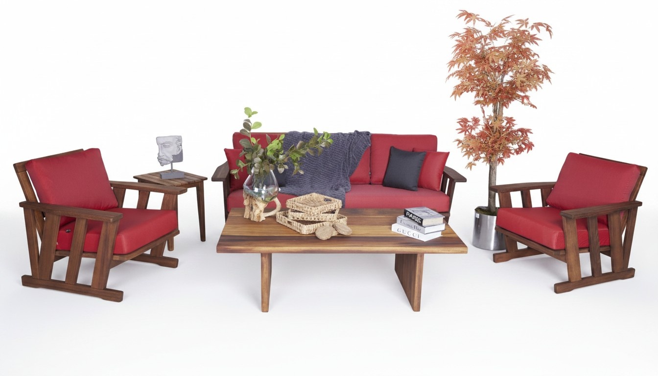 GartenmÃ¶bel Sitzgarnitur Sofa Couch Polster 2x Sessel Couchtisch Terrasse MÃ¶bel
