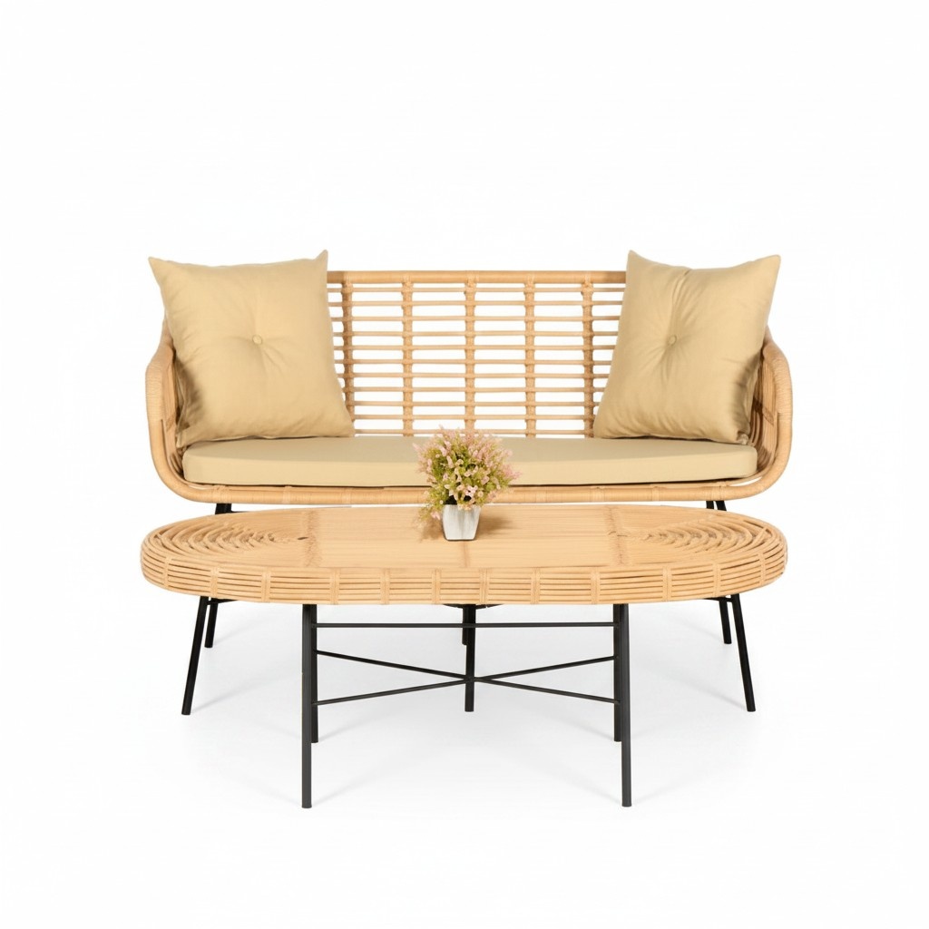 GartenMÃ¶bel Sofa 2 Sitzer Couchtisch SitzmÃ¶bel Sofagarnitur Terrasse Tisch Neu