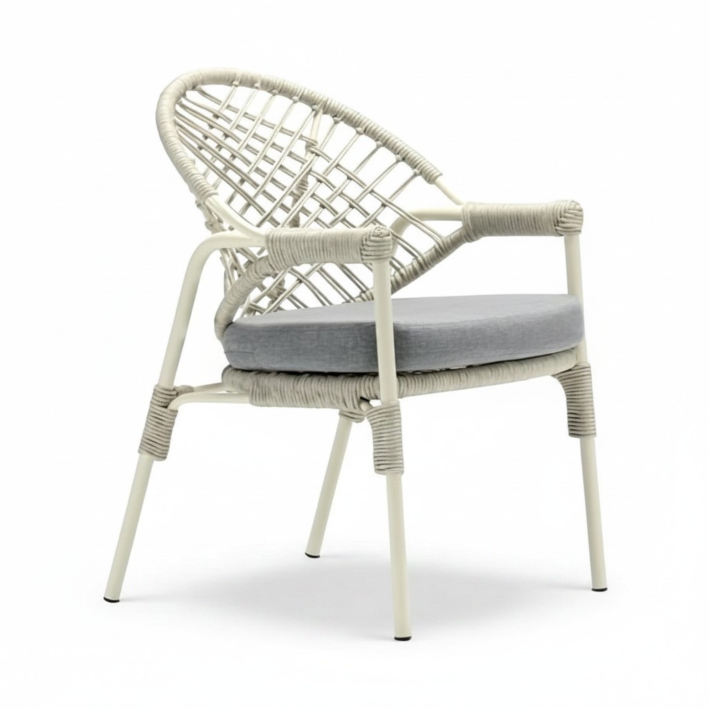 Hochwertig Terrasse Stuhl Grau Luxus Modern StÃ¼hle stilvoll Rattan Stil MÃ¶bel