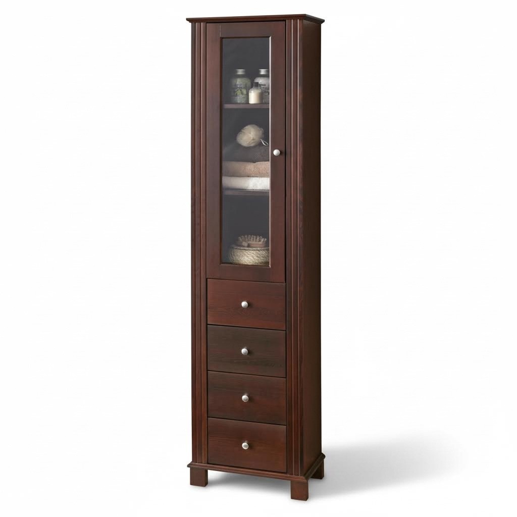 Hochwertiger Badezimmer Schrank Hochschrank Dekorative Holz BadmÃ¶bel Luxus