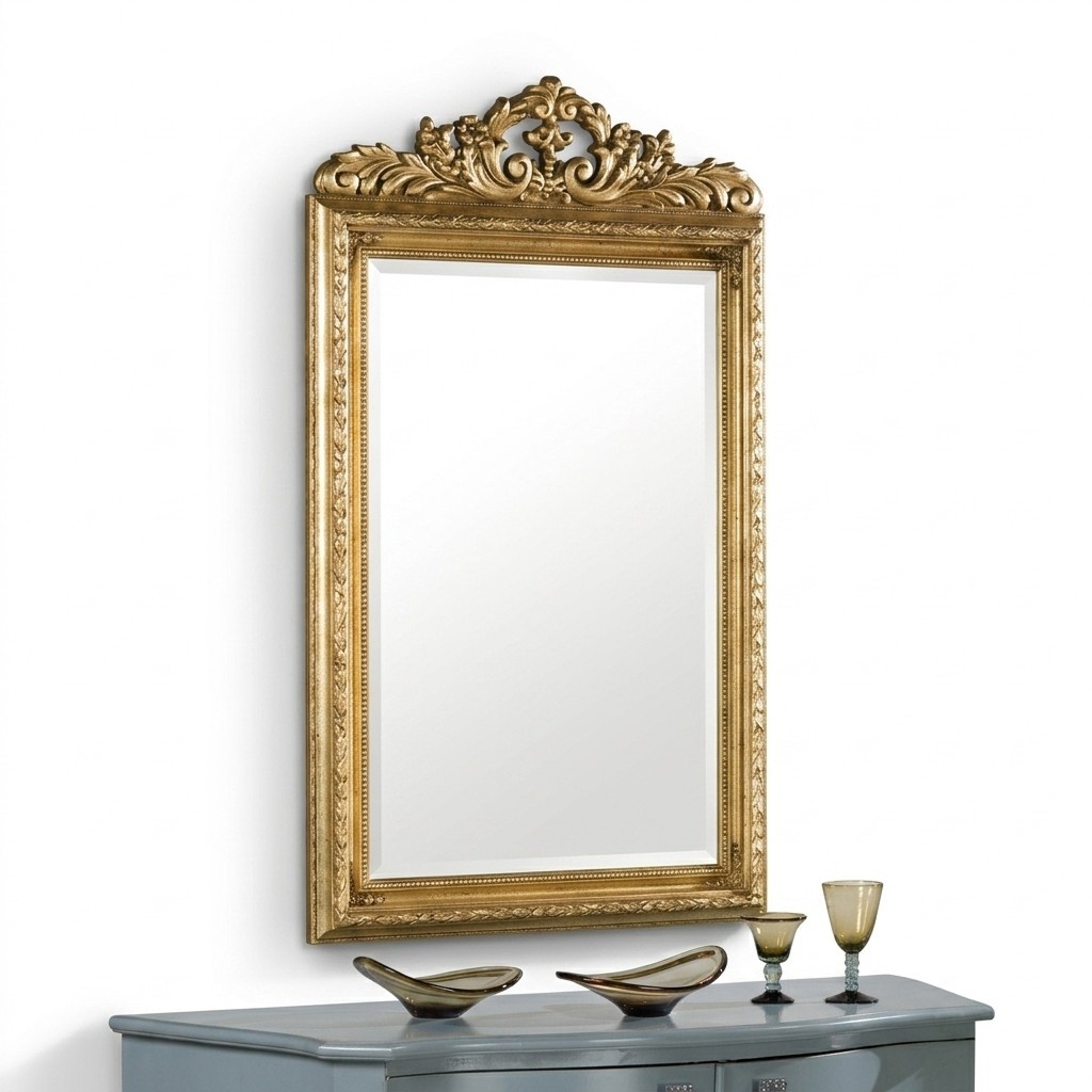 Glas Rahmen Wand Klassischer Wandspiegel Holzrahmen Spiegel MÃ¶bel Neu 133x81cm
