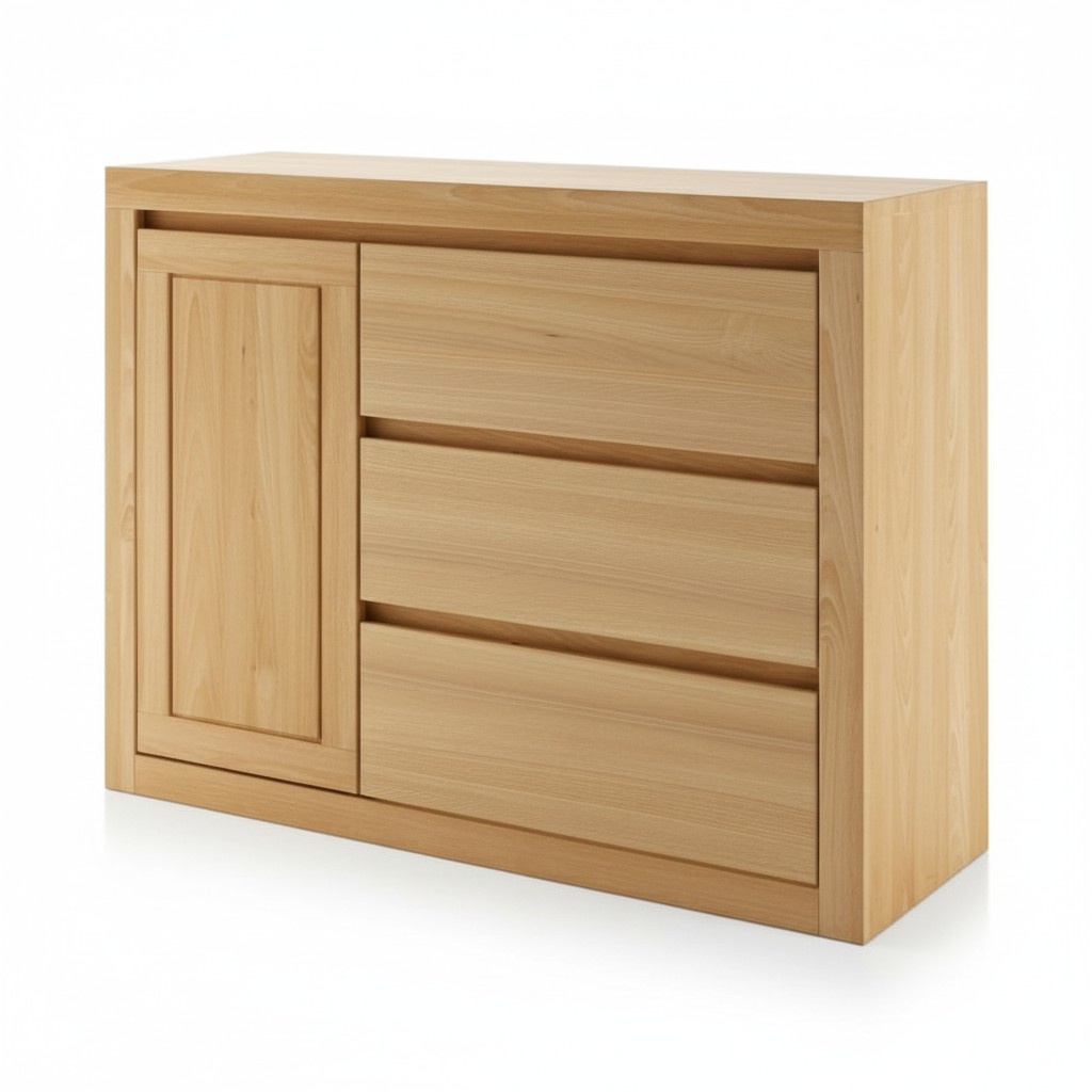 Landhaus Kommode Massivholz Schrank SchrÃ¤nke Echtes Holz Eiche 140x90cm Kommoden
