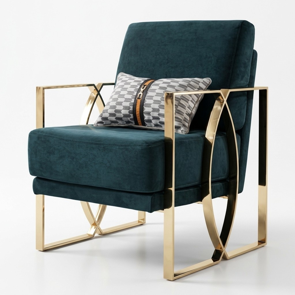 LuxuriÃ¶se Sessel Modern Design GrÃ¼n Relax Sessel Sitz Luxus Warteraum Neu