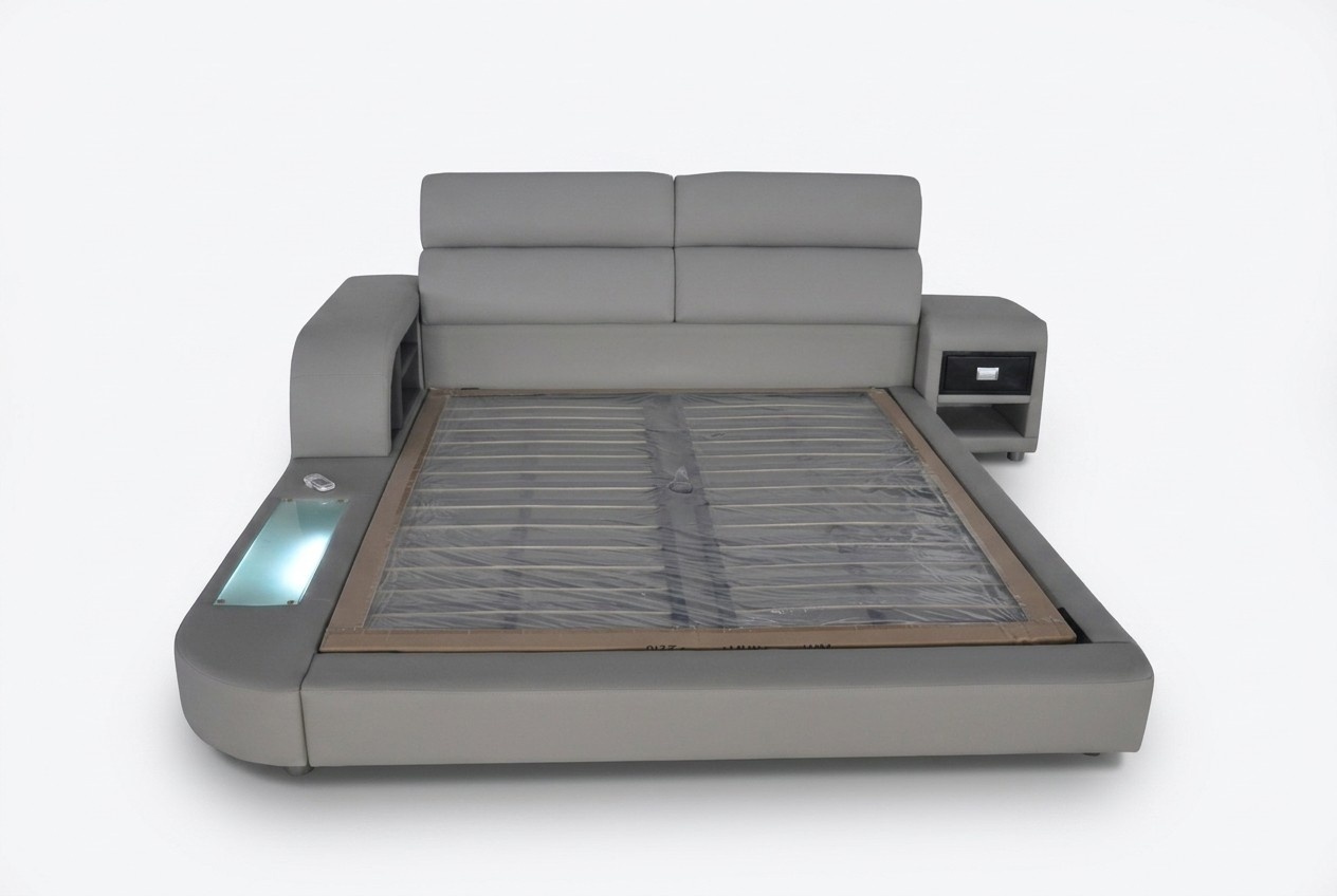 Luxus Leder Design Polster Modernes Betten Doppel 140/160/180/200 Bett