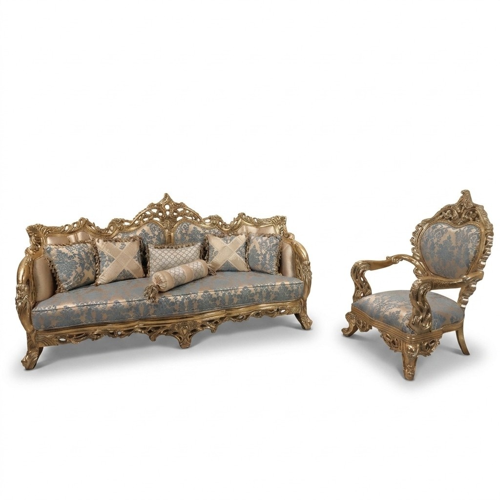 Luxus MÃ¶bel Sofagarnitur 2tlg. Klassische MÃ¶bel Sofa Couch Garnituren