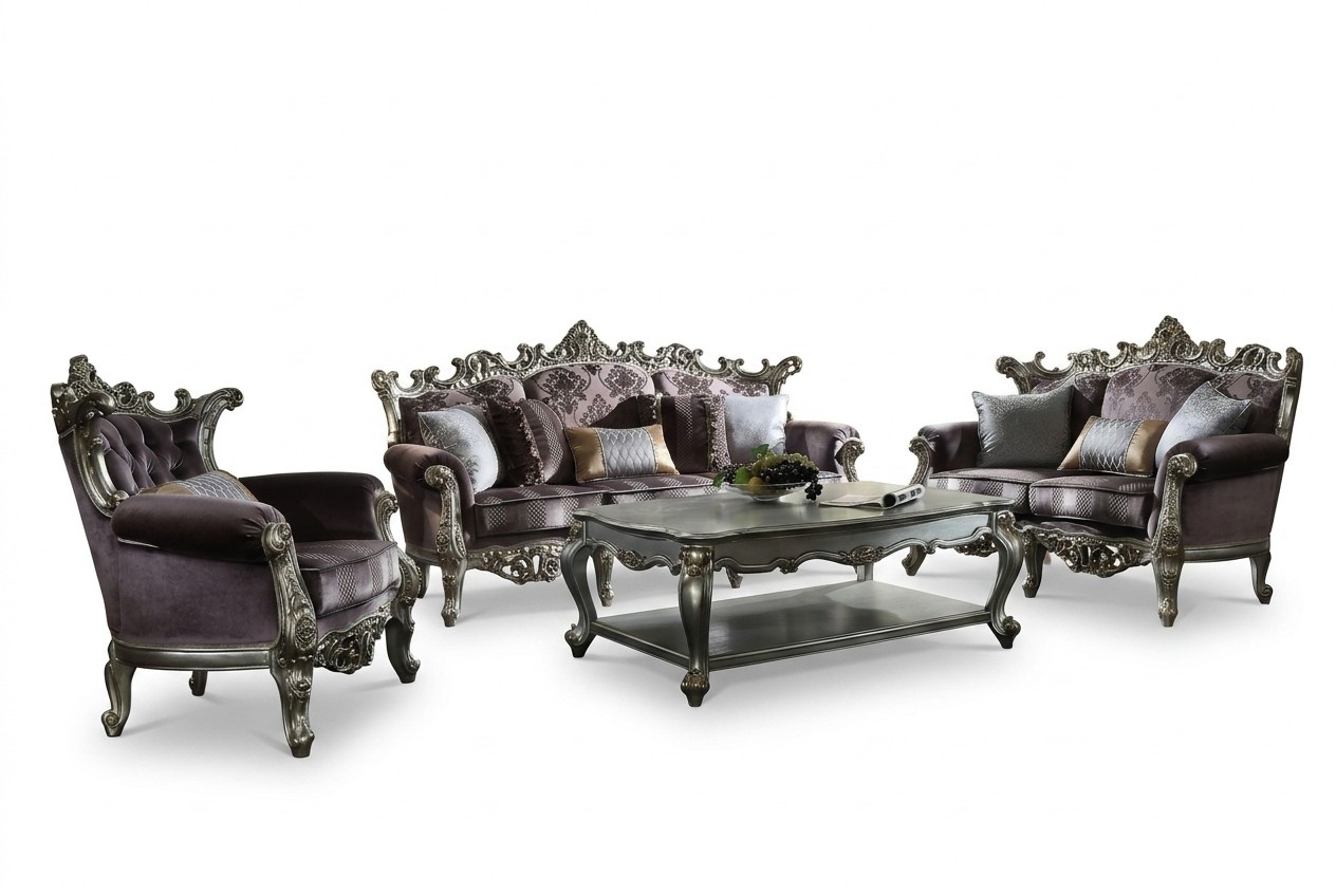 Luxus MÃ¶bel Sofa Sofagarnitur Couch Polster 3+2+1 Sitzer mit Couchtisch