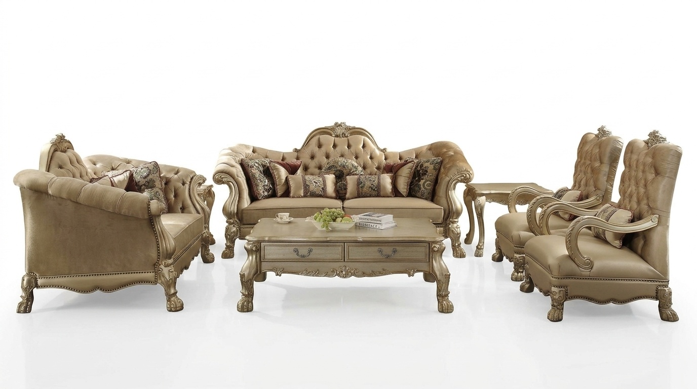 Luxus MÃ¶bel Sofagarnitur Couch Sofa Polster 3+2+1+1 Sitzer mit Couchtisch