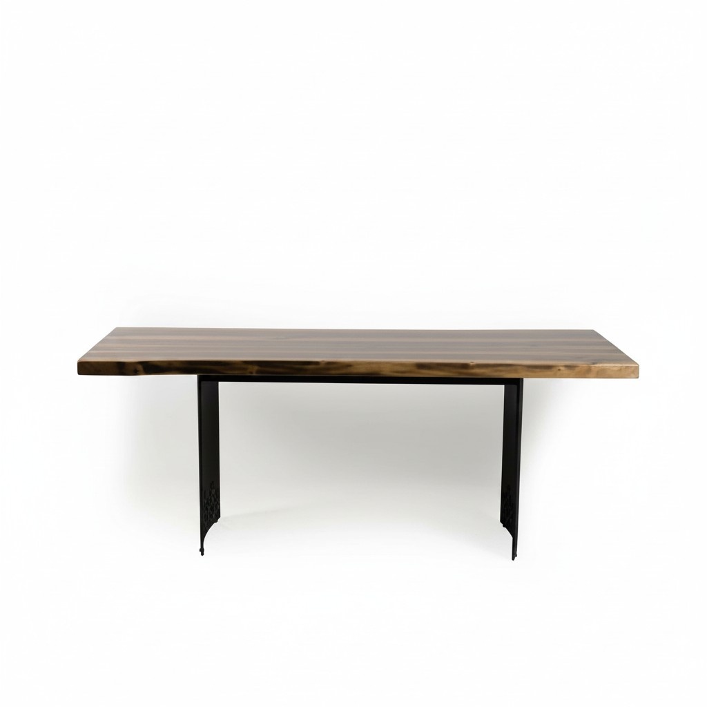 Luxus Tisch Braun Edelstahl Design Esstische Holz Modern Esstisch