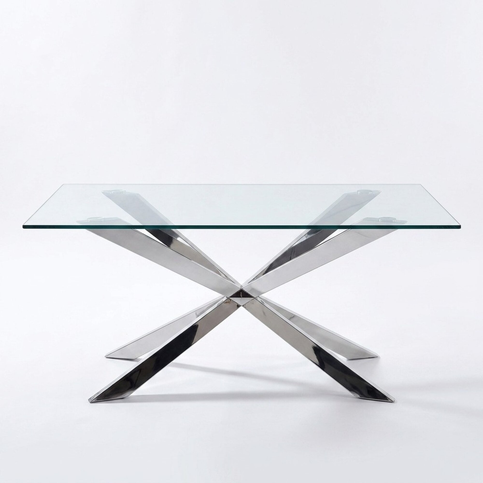 Luxus Tisch Design Esszimmer 180x90cm Esstische Glas MÃ¶bel Design Tische Neu