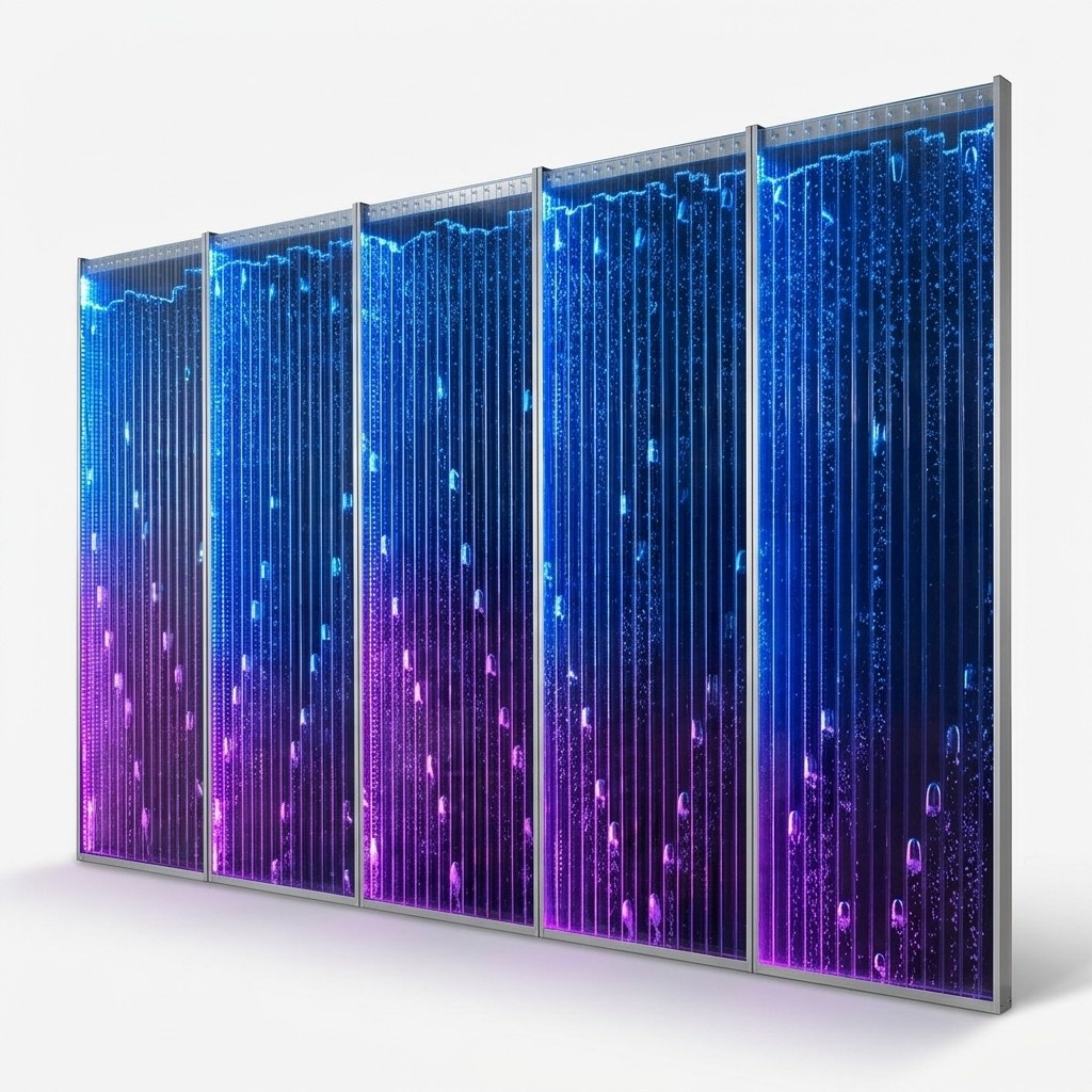 Moderne Trennwand Dekorative Wasser WÃ¤nde LED Wasserwand Beleuchtete Wand