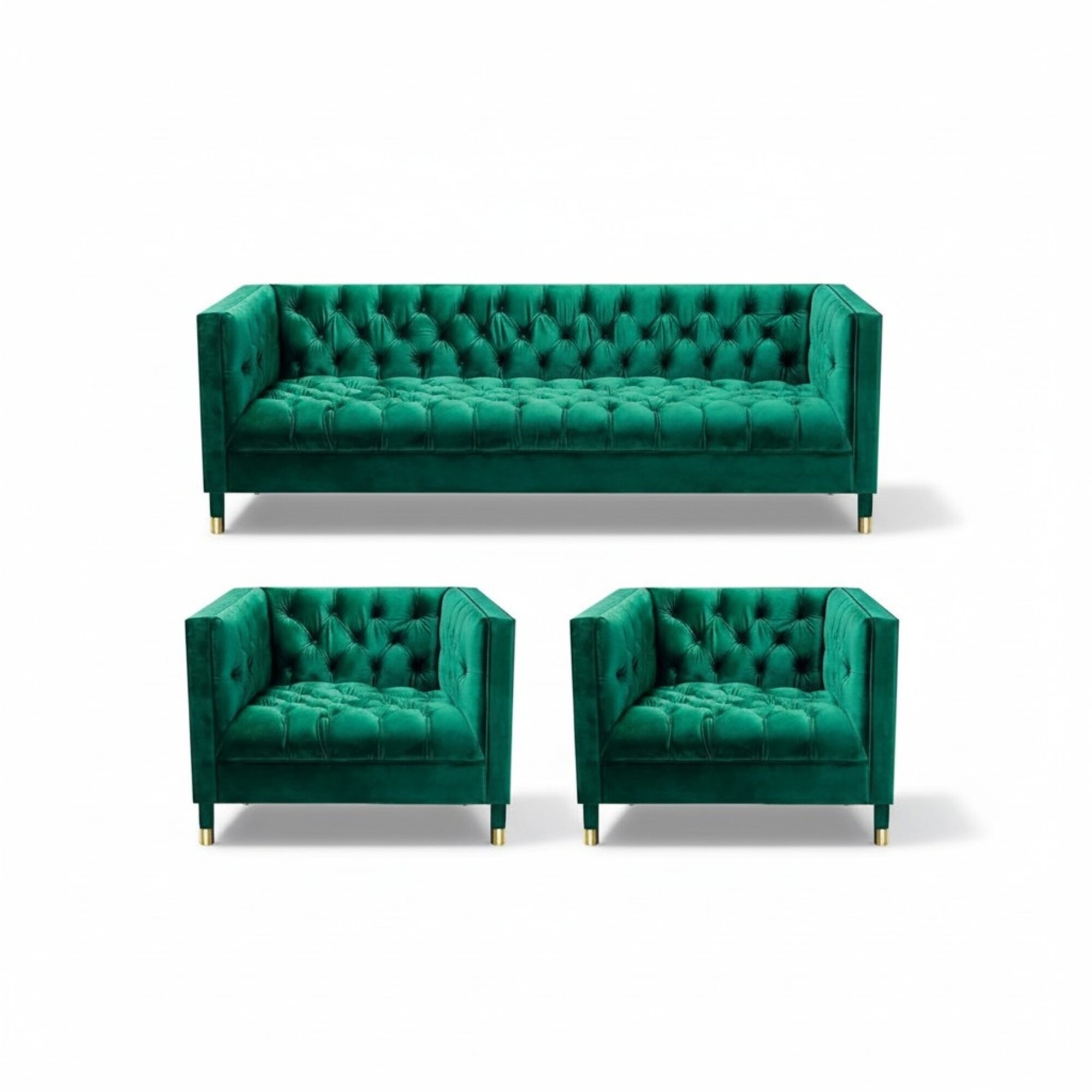 PolstermÃ¶bel Wohnzimmer Set 3tlg Luxus Chesterfield Garnitur Einrichtung