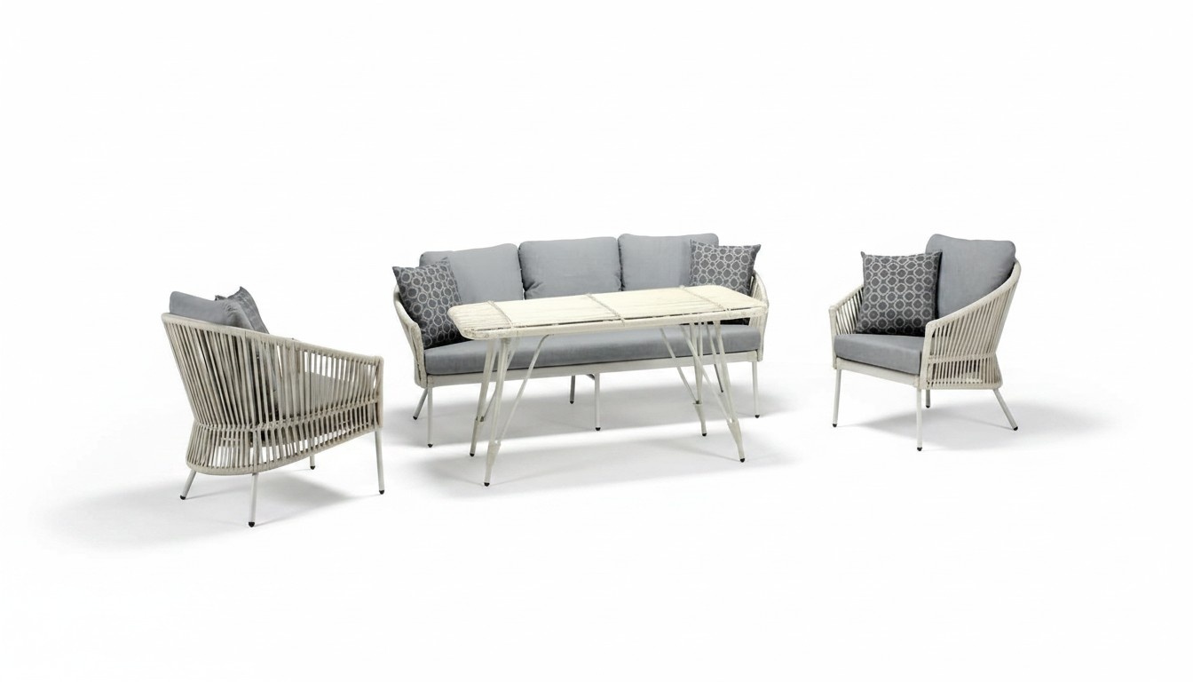 RattanmÃ¶bel Sofagarnitur GartenmÃ¶bel Terrasse Set Lounge Balkon Outdoor 4tlg.