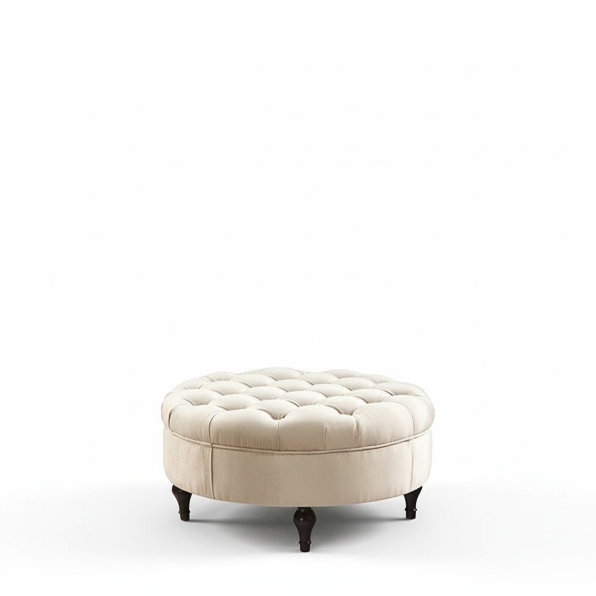 Runder Chesterfield Polster Hocker FuÃhocker Ottomane Rund Sofa Beistell
